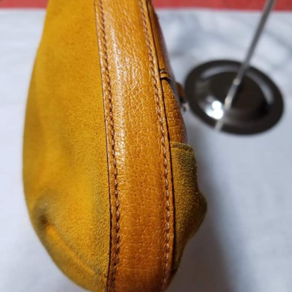 Gucci Mustard Suede and Leather Hasler Horsebit Sh - Picture 10 of 16